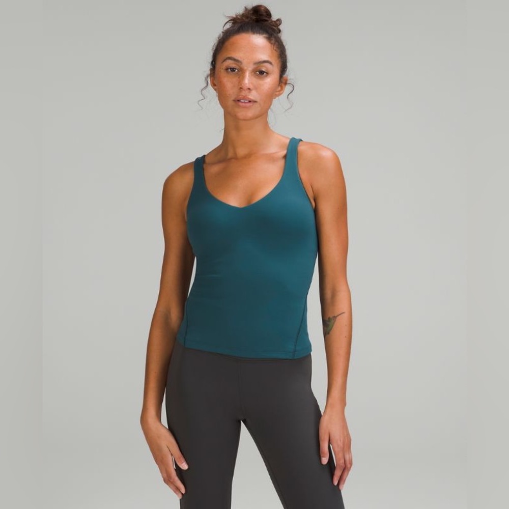 Size 2 lululemon green jasper full length align tank